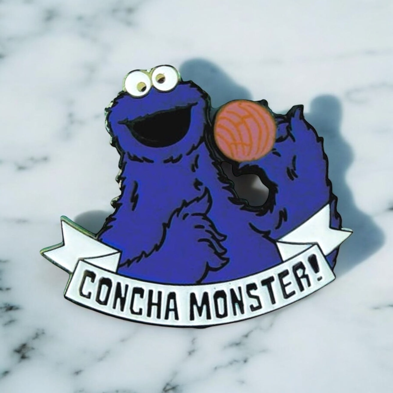 Concha Monster Enamel Pin