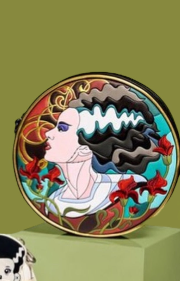 Universal Monsters Bride of Frankenstein Stained Glass Crossbody Purse