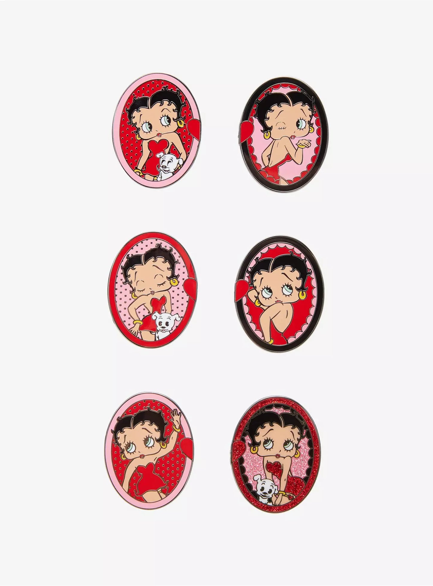 Betty Boop x Whatever! Makes You Happy Mystery Box Magnetic Cameos Enamel Pins
