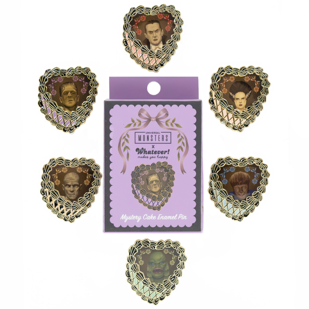 Universal Monsters Coquette Mystery Box Cake Epoxy Pins