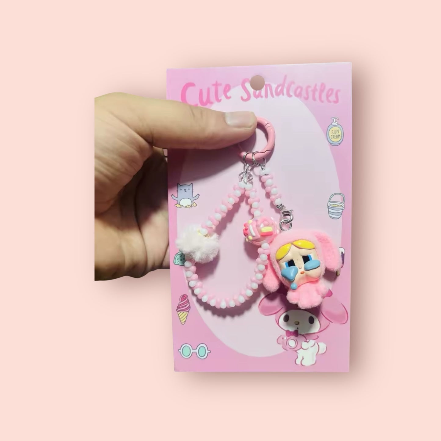 CRYBABY Handmade Mini Keychain Pendant