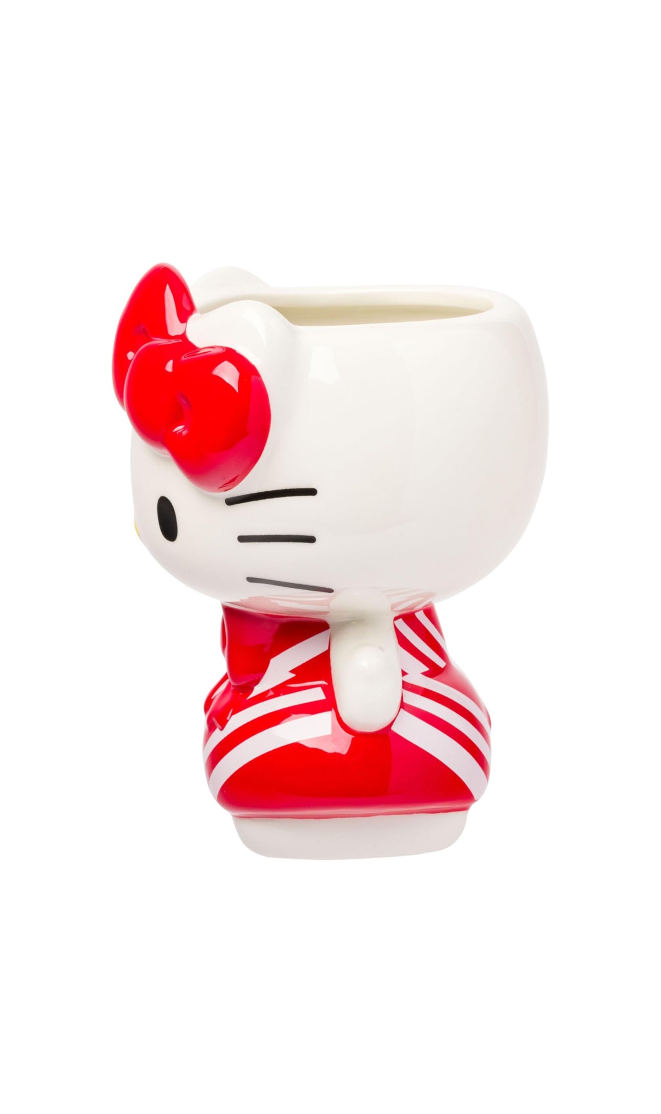 Hello Kitty Holiday Candy Cane Dress Ceramic 3D Sculpted Mug