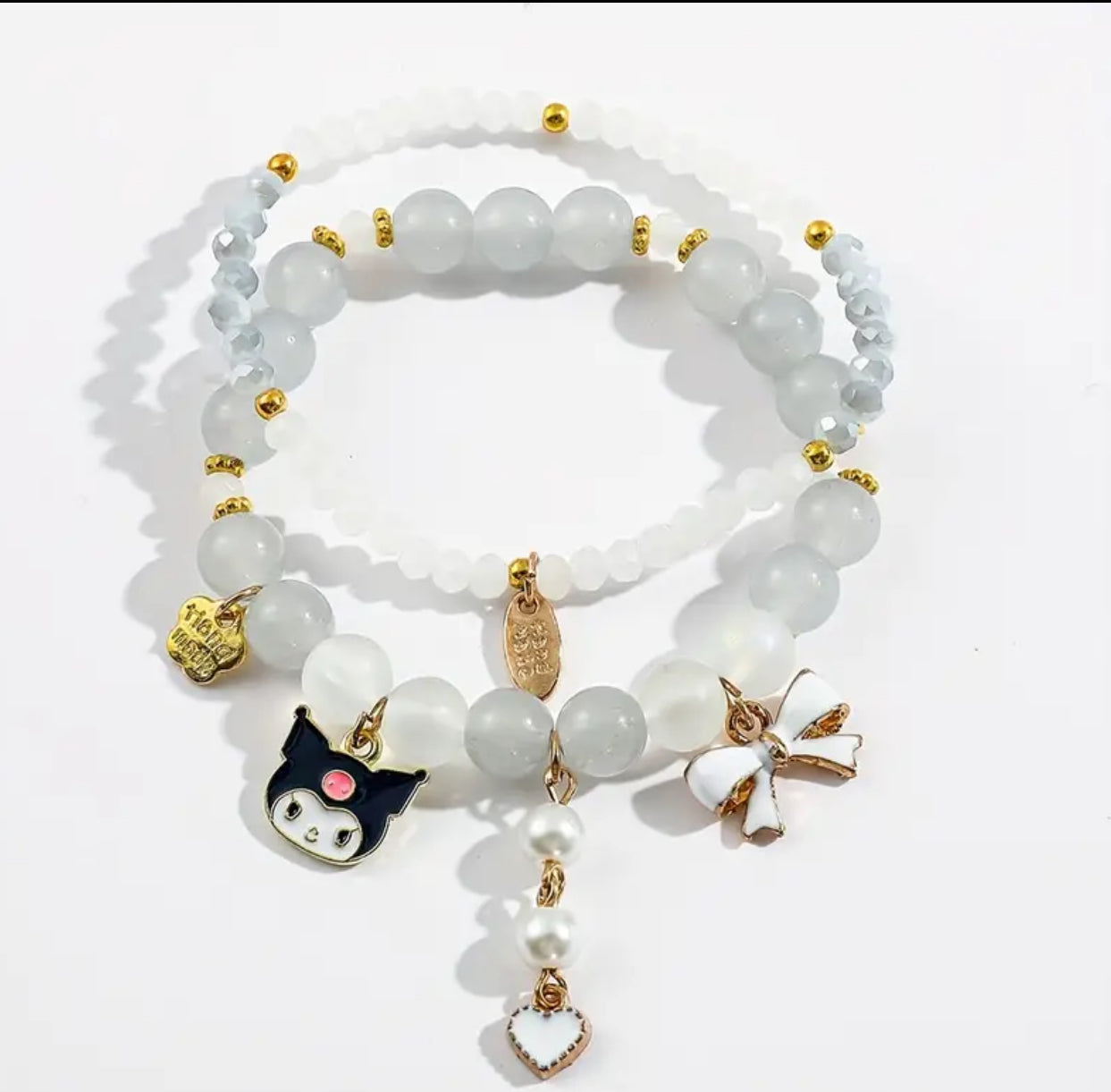 Kawaii Crystal Bead Bracelet Set