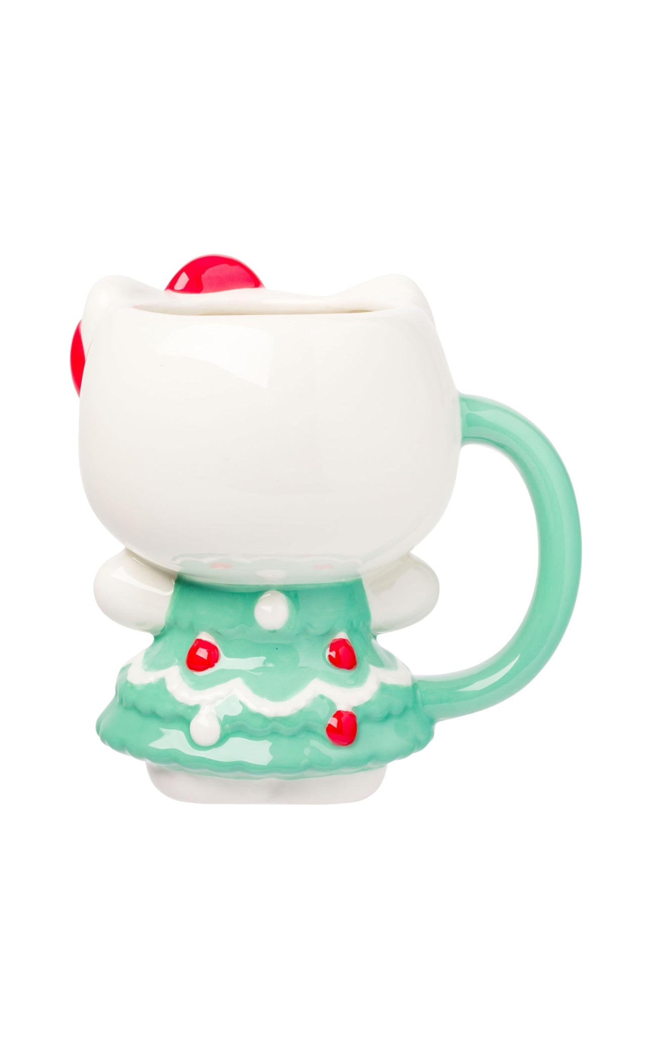 Hello Kitty Holiday Tree Dress Ceramic 3D Sculpted Mug