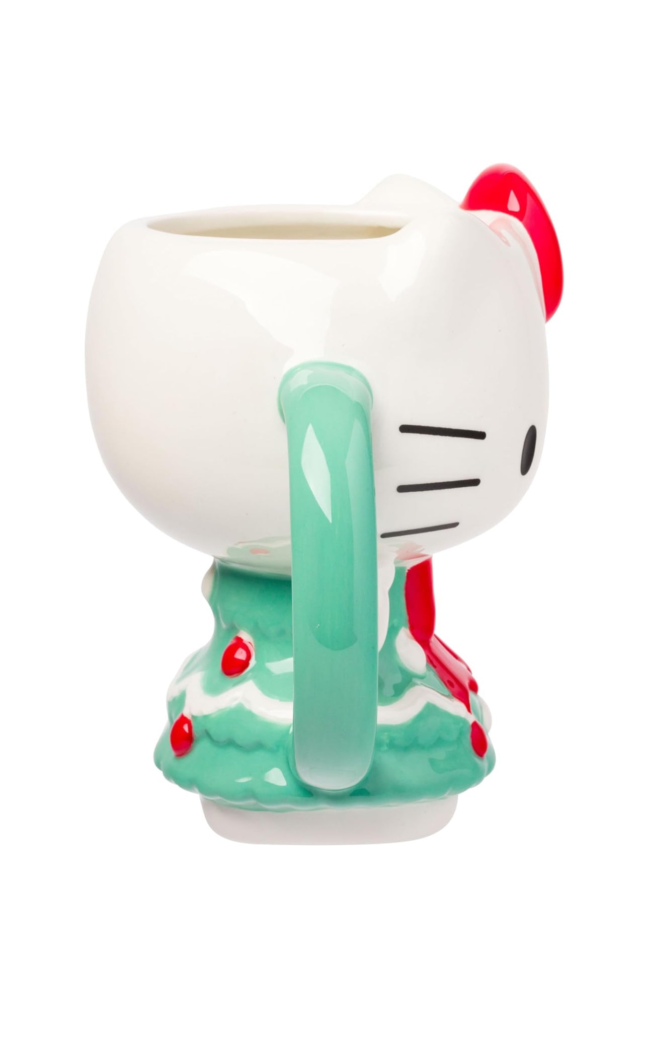 Hello Kitty Holiday Tree Dress Ceramic 3D Sculpted Mug
