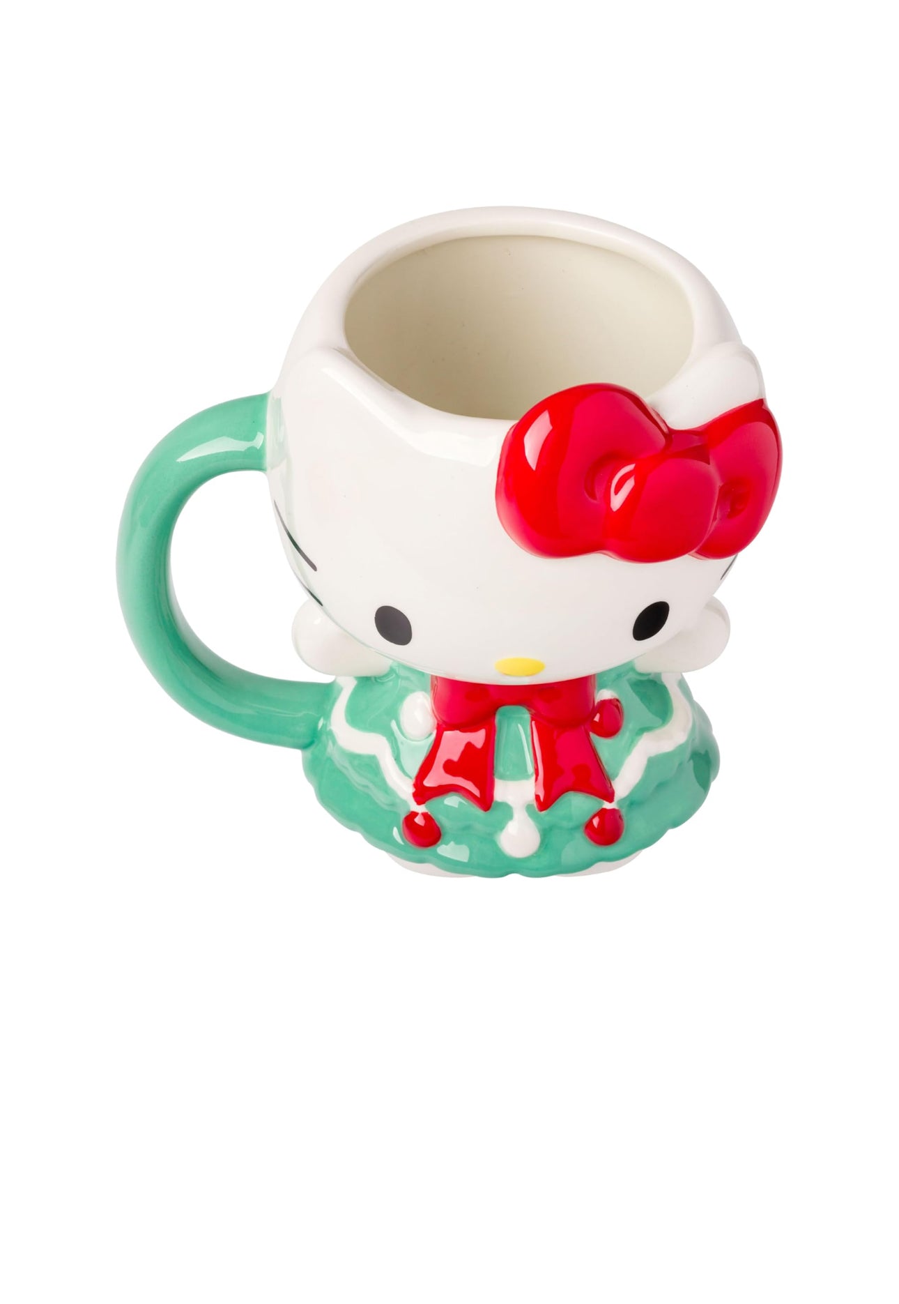 Hello Kitty Holiday Tree Dress Ceramic 3D Sculpted Mug