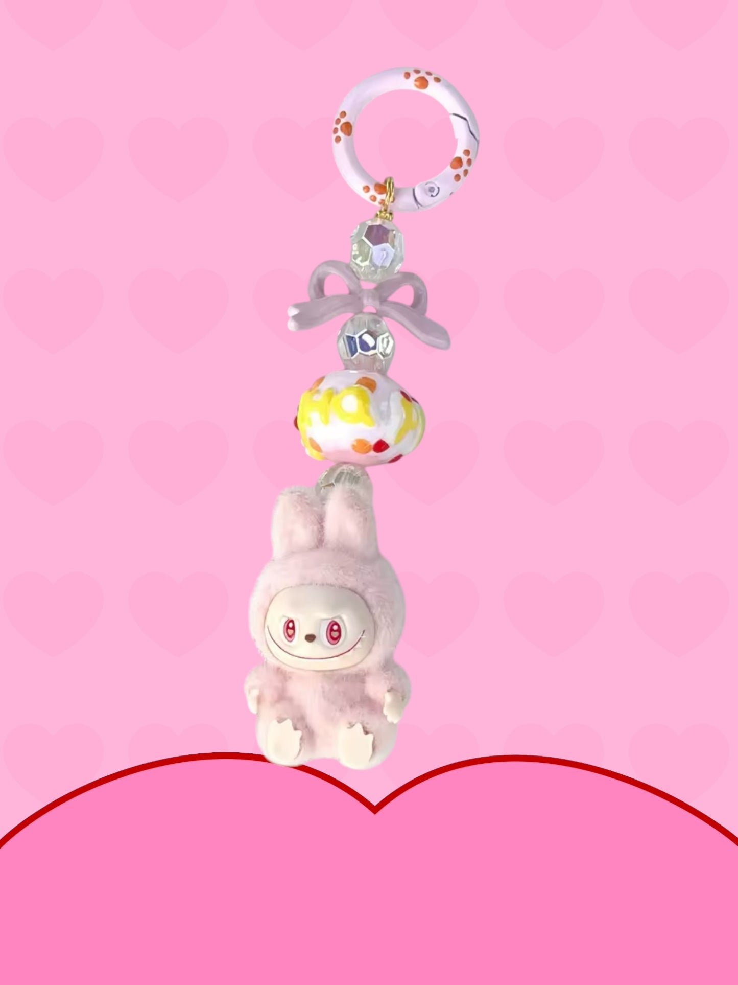 Labubu kawaii keychain