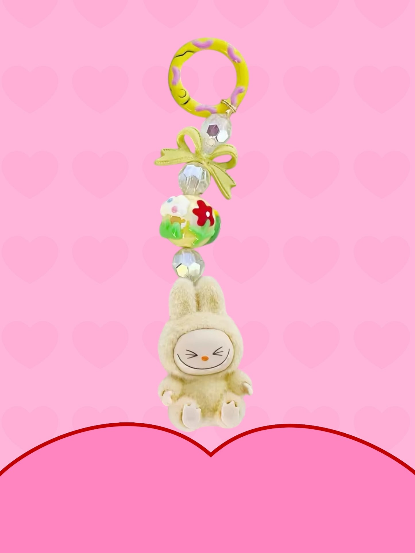 Labubu kawaii keychain