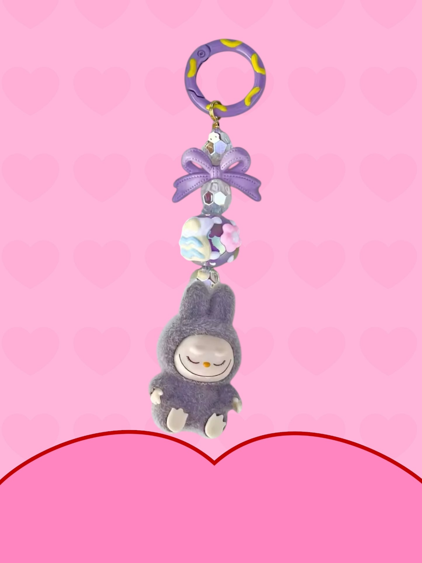 Labubu kawaii keychain