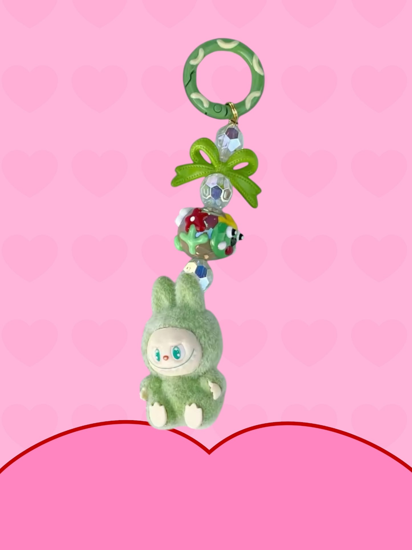 Labubu kawaii keychain