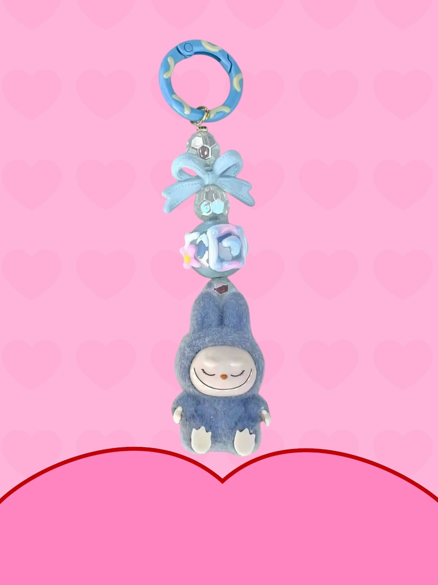 Labubu kawaii keychain