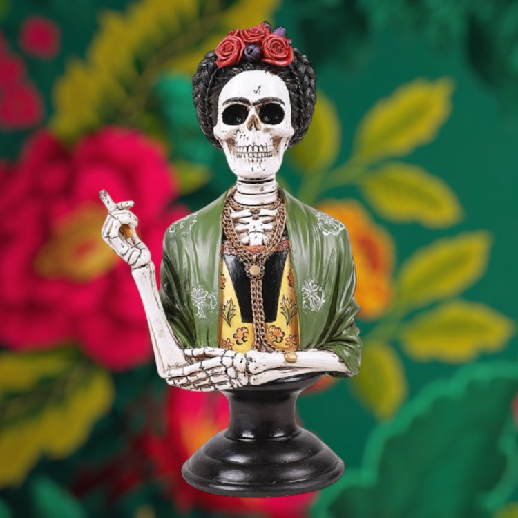 Frida Skeleton Bust