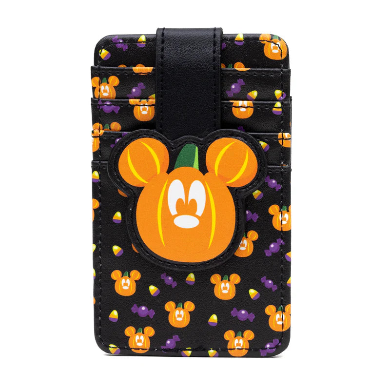 Disney Halloween Mickey Mouse Pumpkin ID Cardholder