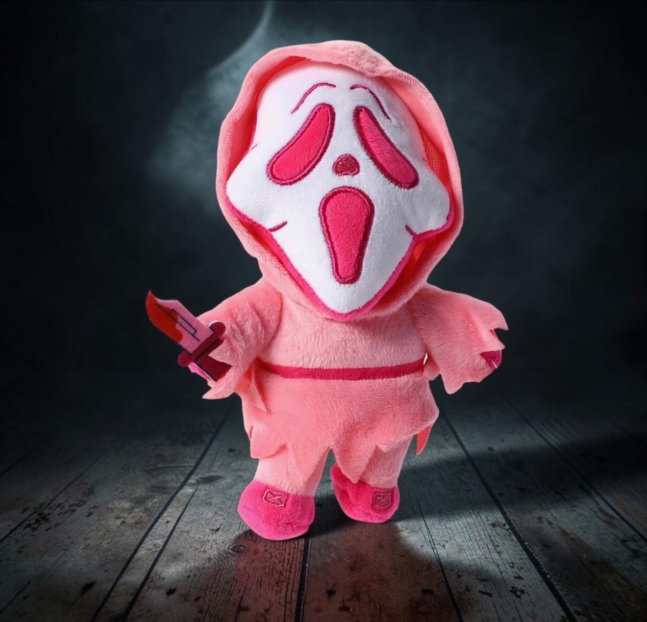 Ghost Face Pink Plush