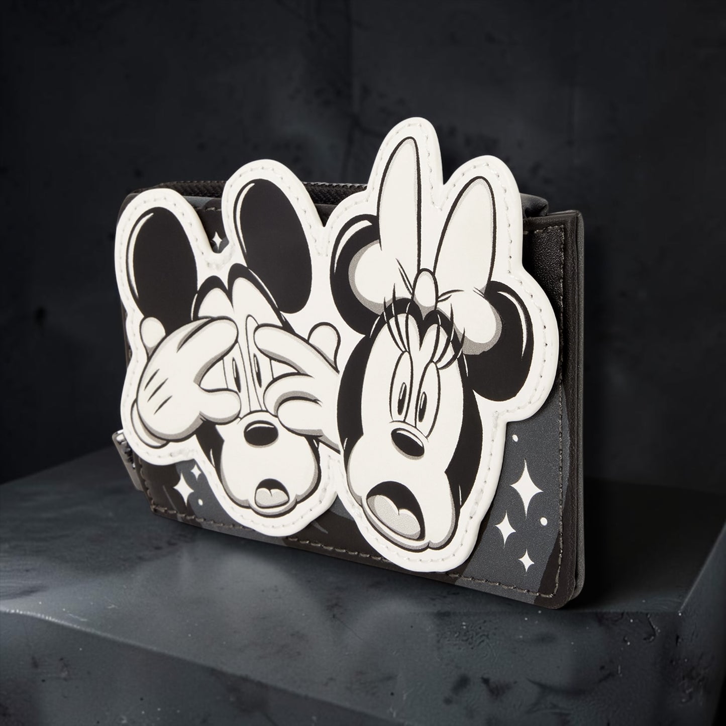 Mickey & Minnie Mouse Ghost Zip Around Card Holder