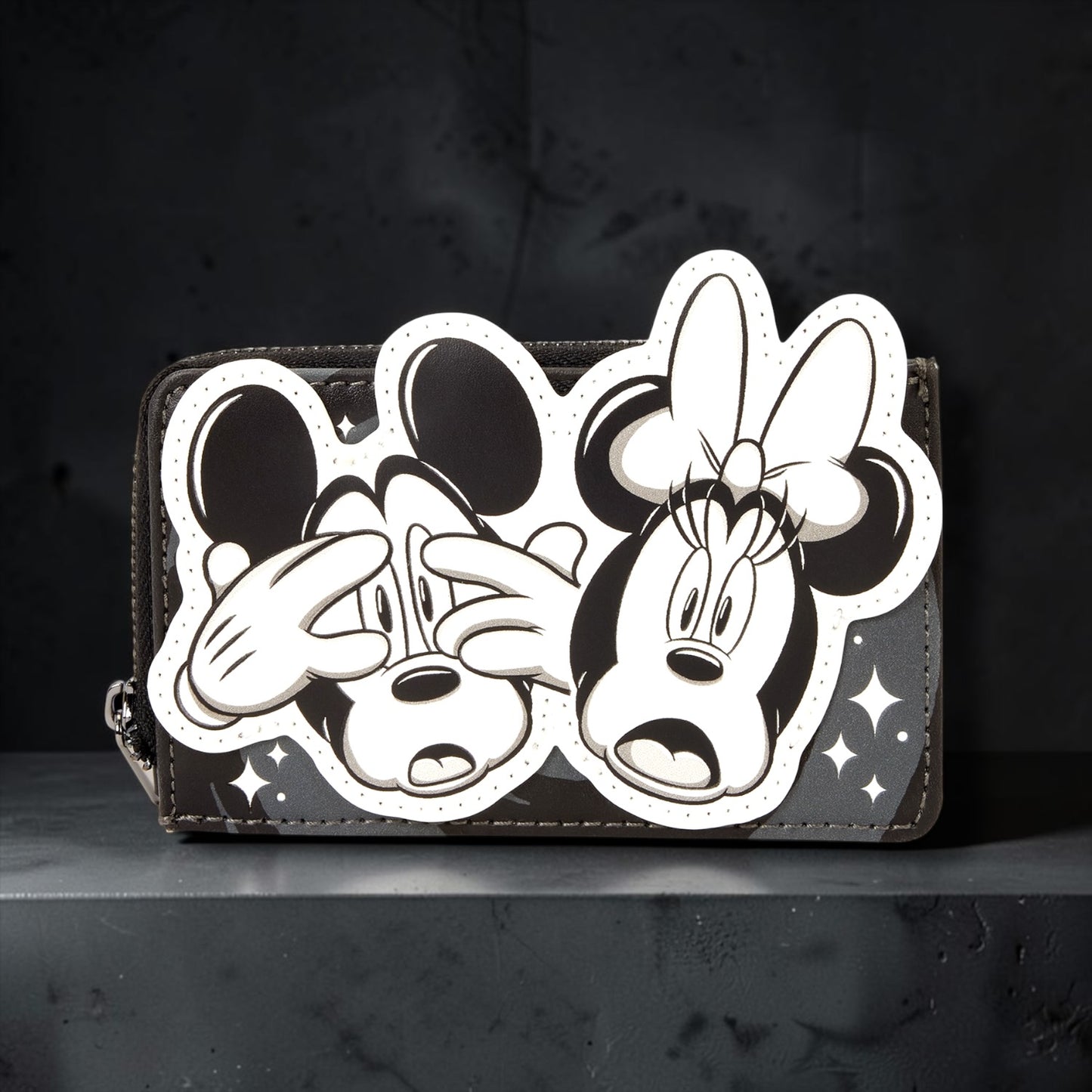 Mickey & Minnie Mouse Ghost Zip Around Card Holder