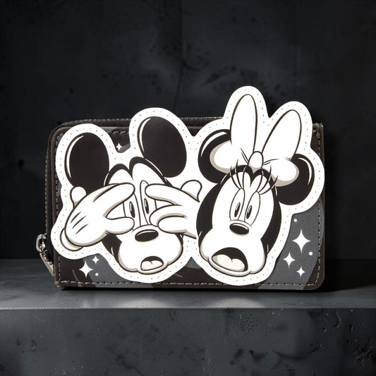Mickey & Minnie Mouse Ghost Zip Around Card Holder