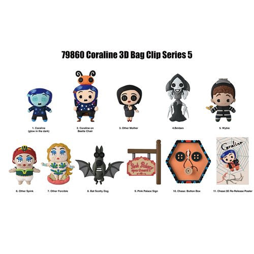 Coraline Series 5 3D Foam Bag Clip