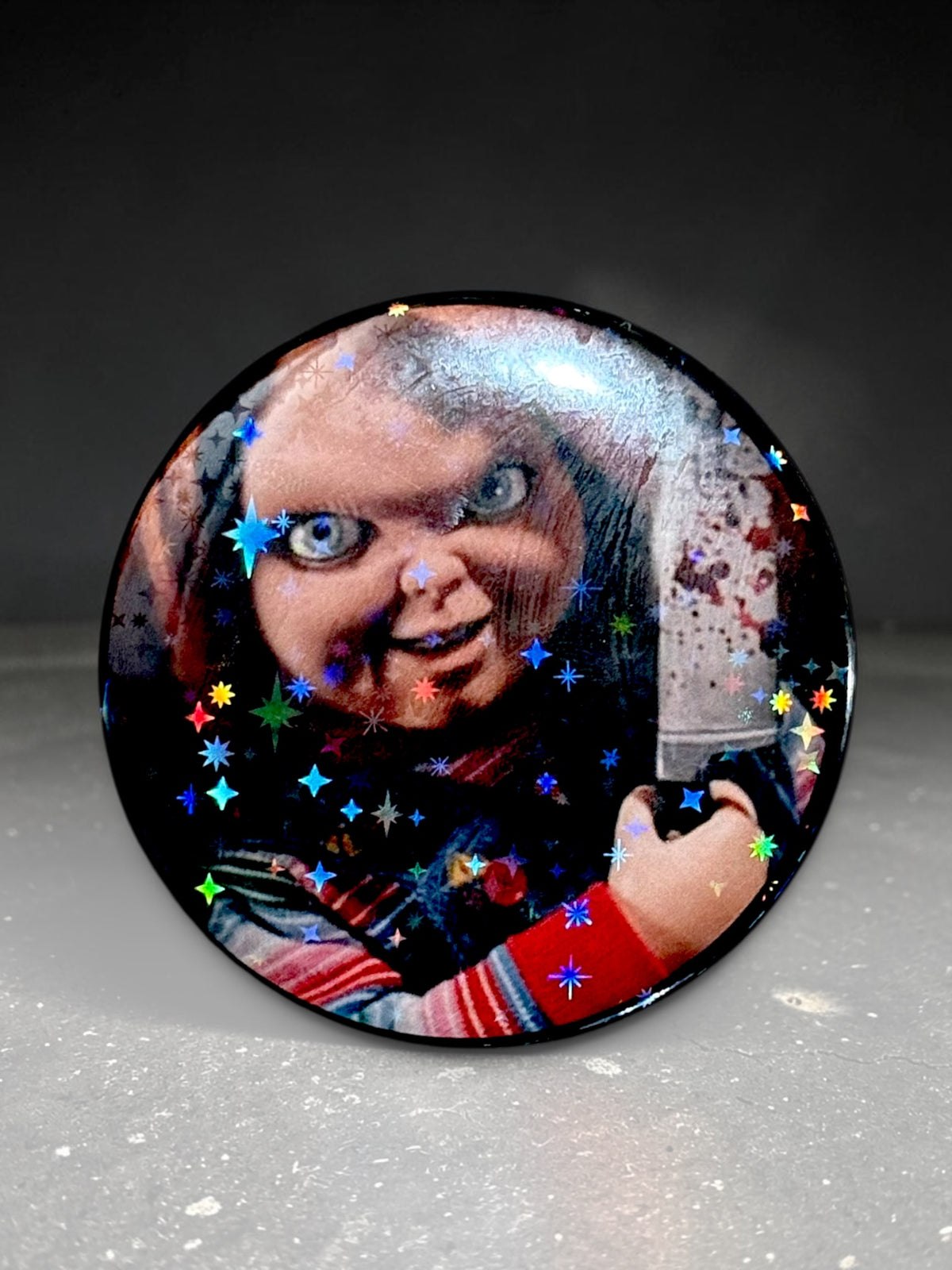 Chucky Holographic 2” Pin