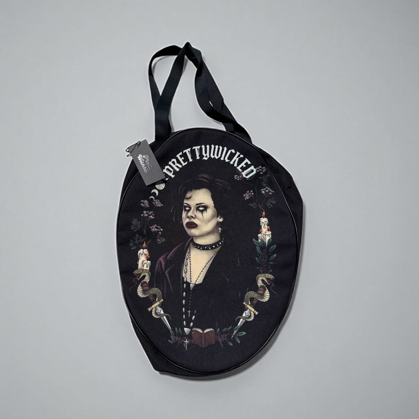 Witch Oversized Canvas Zippered Tote