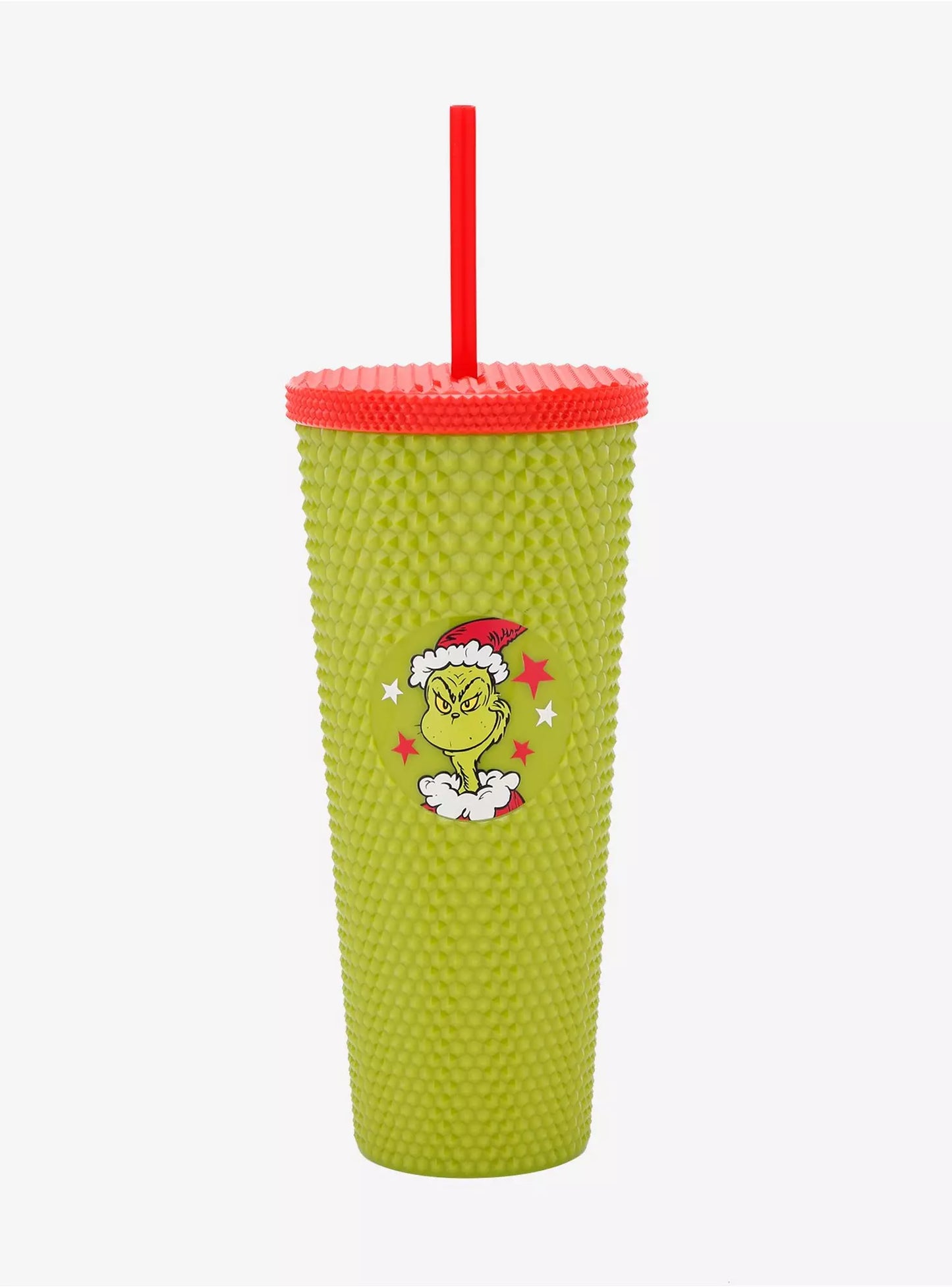 The Grinch Pyramid Stud Acrylic Travel Cup