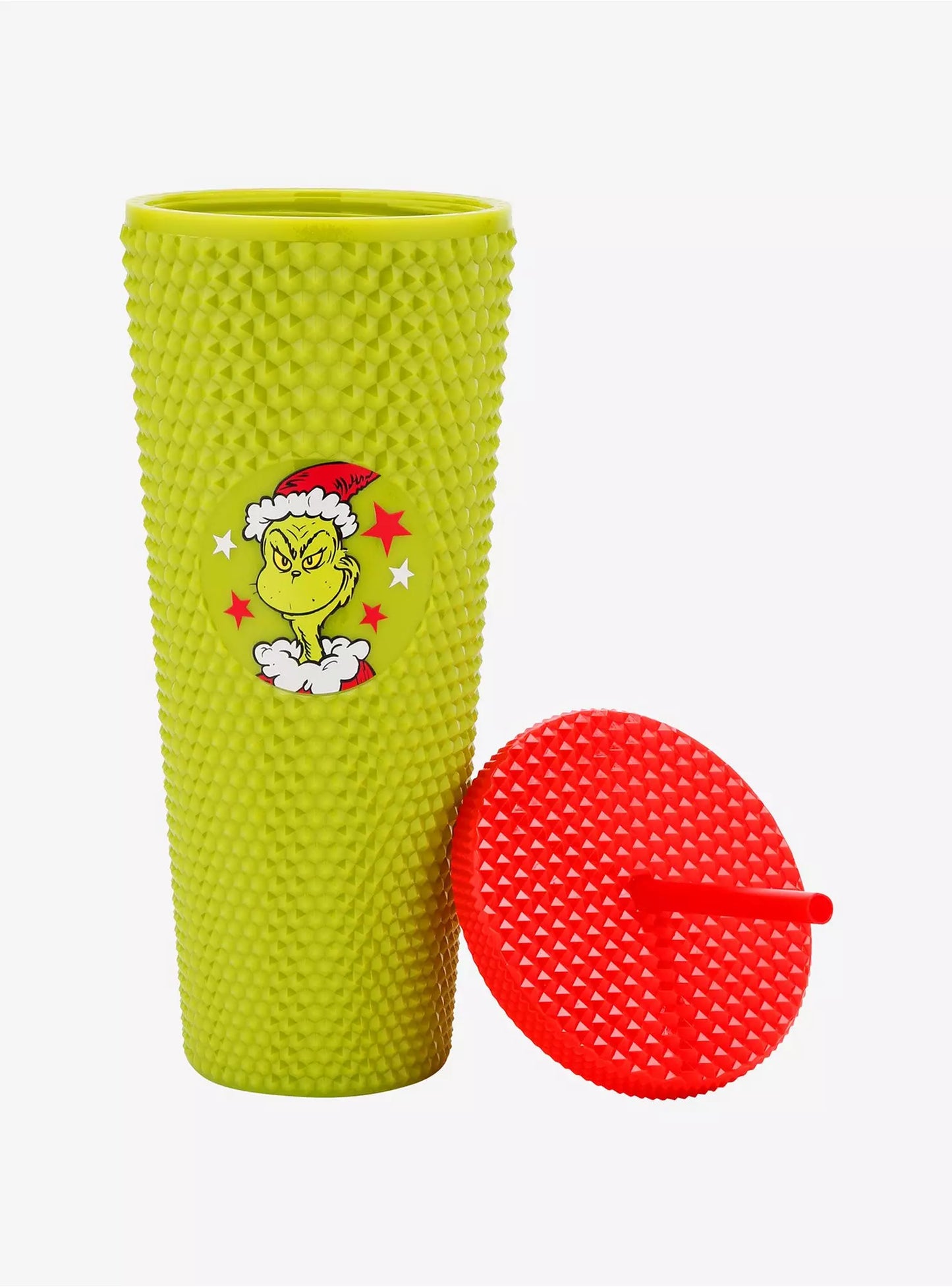 The Grinch Pyramid Stud Acrylic Travel Cup