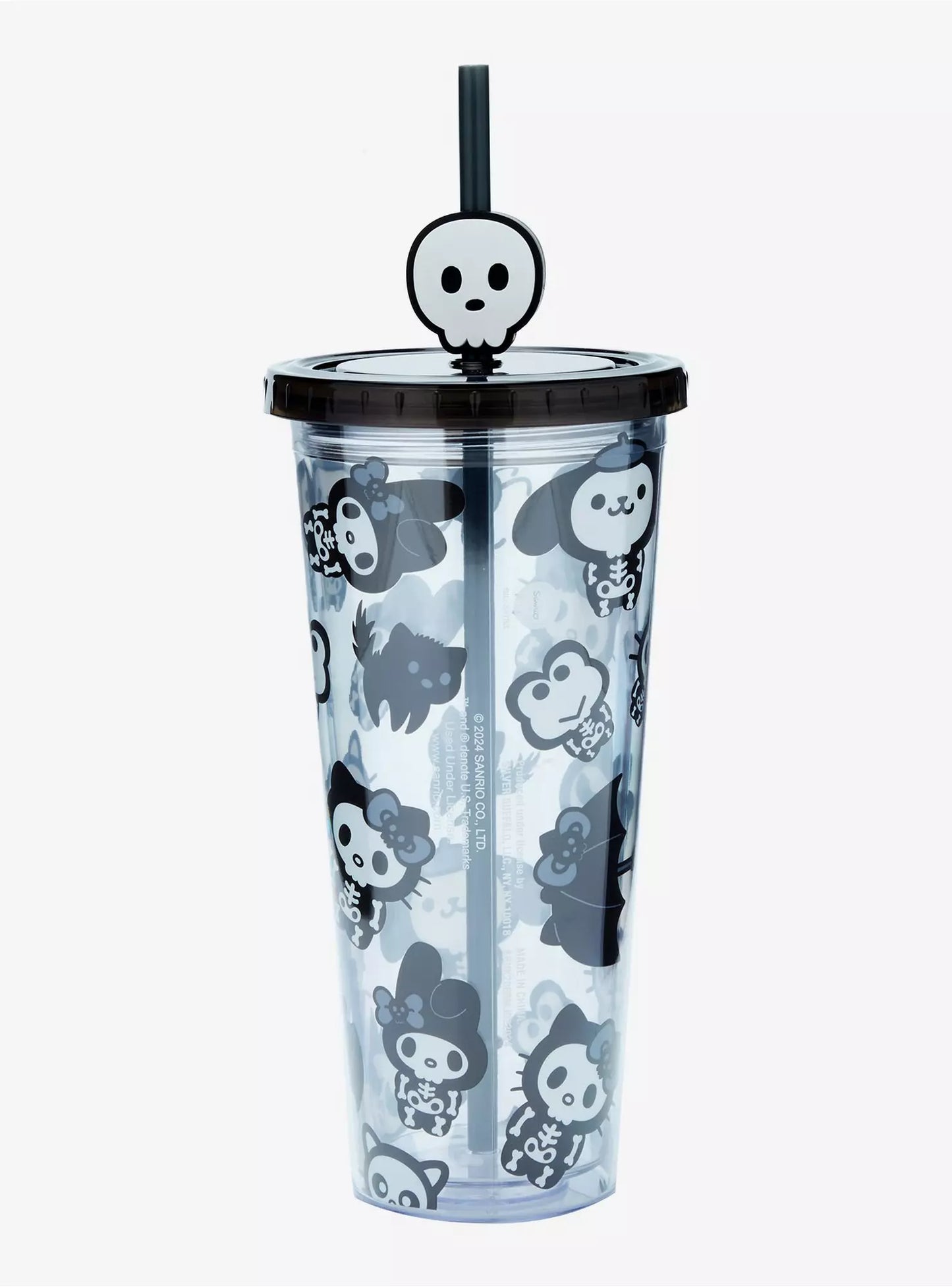 Hello Kitty And Friends Skeleton Group 24oz Plastic Cold Cup