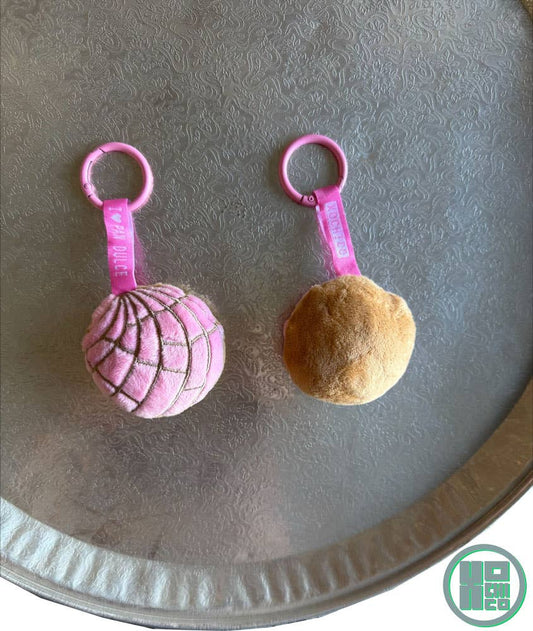 Strawberry Concha Strawberry Key Chain