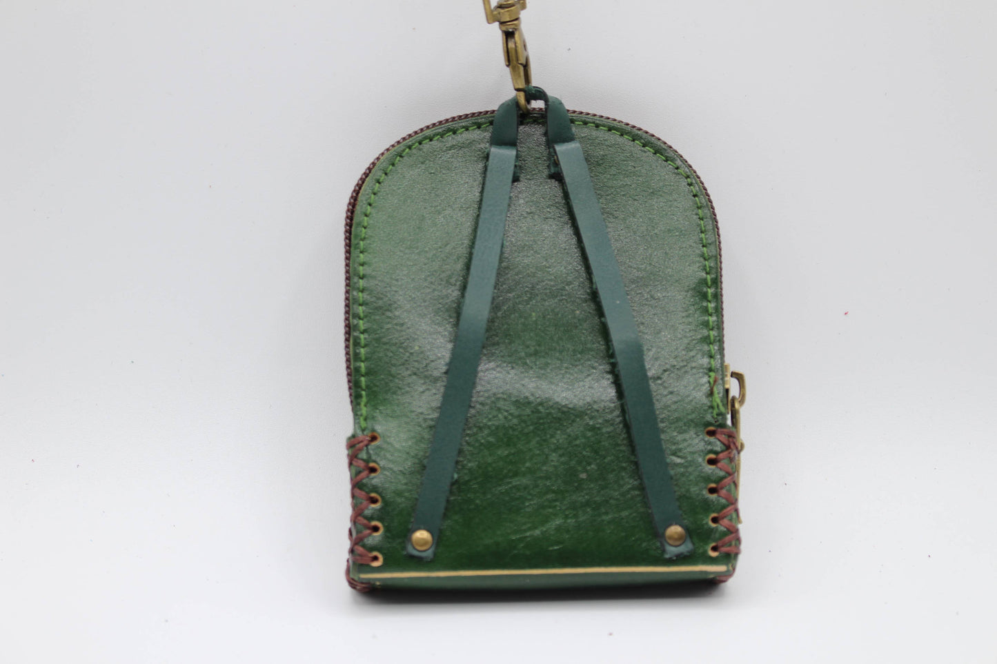 Mini Bat handmade leather coin purse
