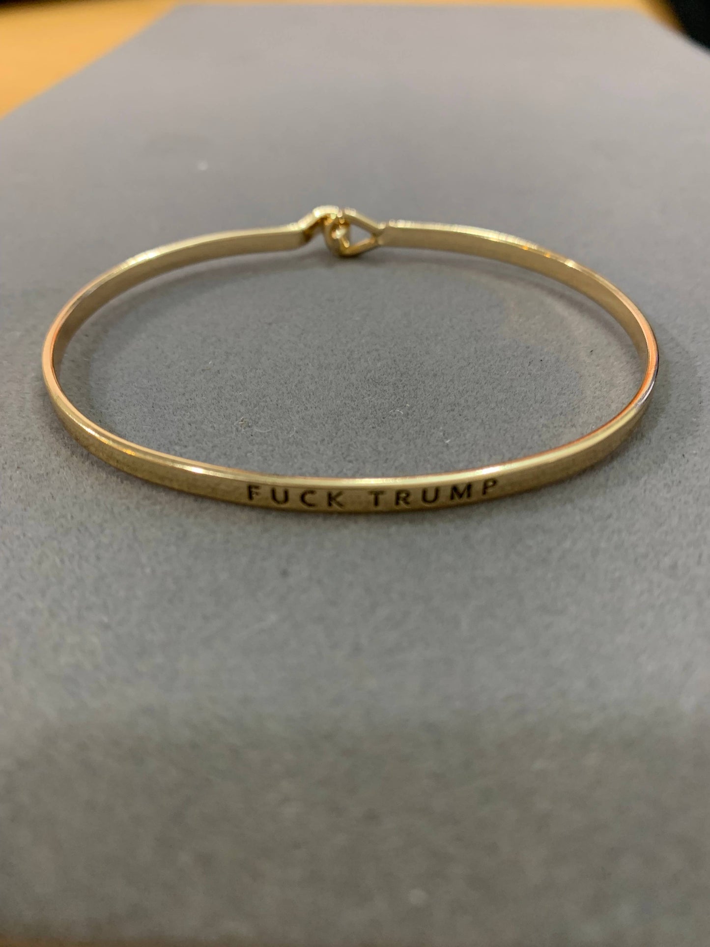FUCK TRUMP Antique Gold
