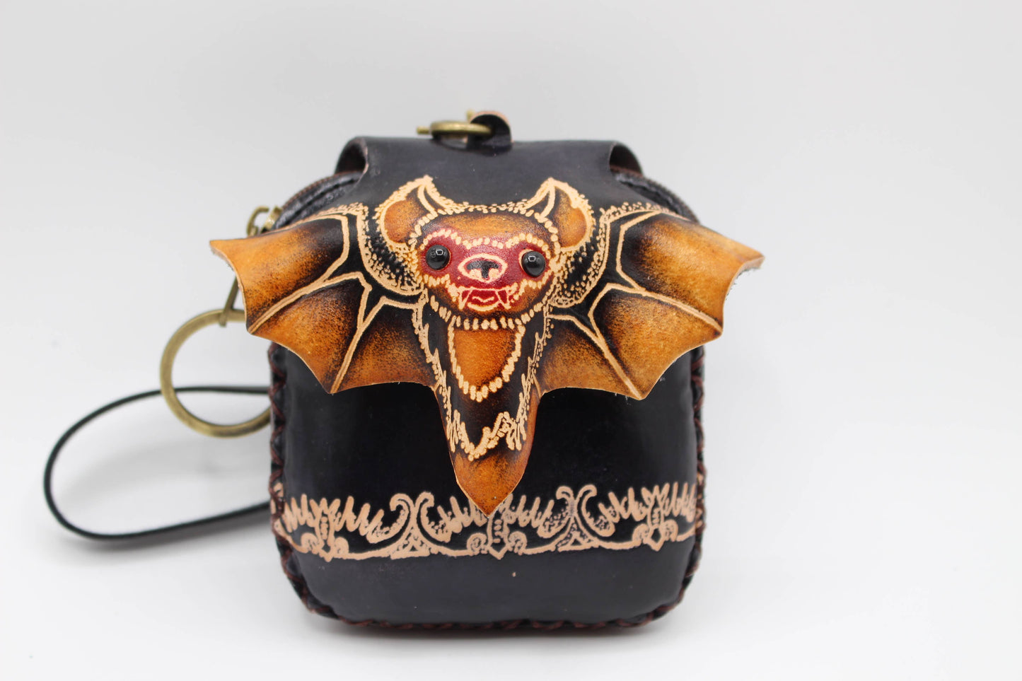 Mini bat coin purse wristlet