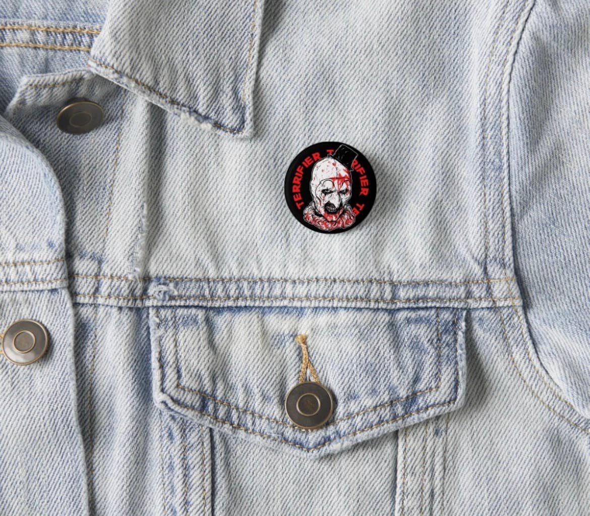Terrifier Button Pin 
