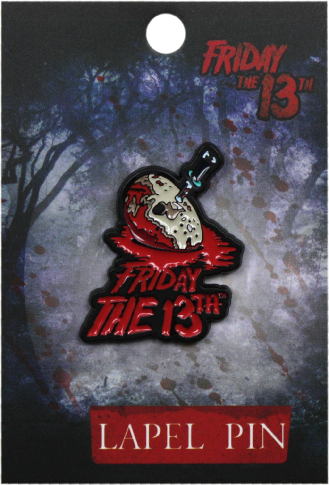 Enamel Pin - Friday The 13th - Jason's Bloody Mask And Knife